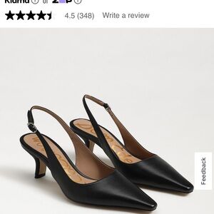 Sam Edelman Black kitten Heels sling back NEW IN BOX